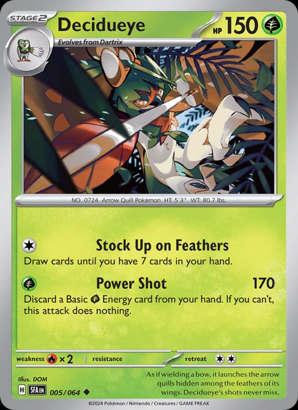 Decidueye - Catalogusvoorbeeld