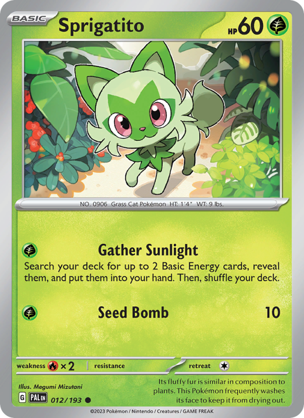 Sprigatito (Holo) - Catalogusvoorbeeld