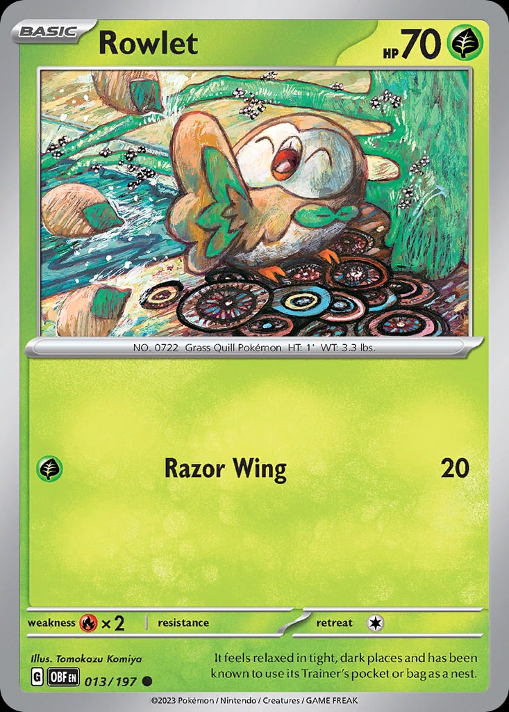 Rowlet - Catalogusvoorbeeld