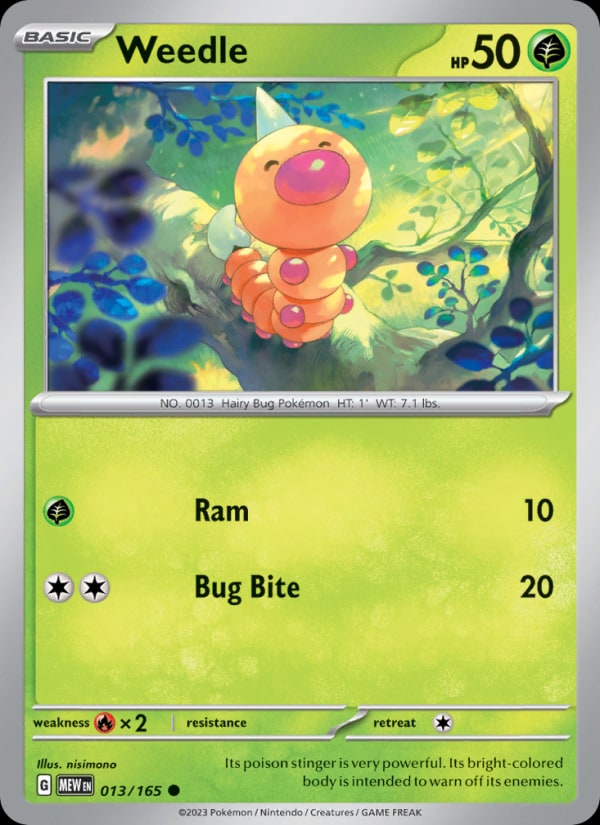 Weedle - Catalogusvoorbeeld