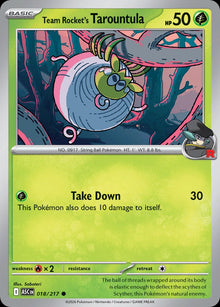 Team Rocket's Tarountula - Catalogusvoorbeeld