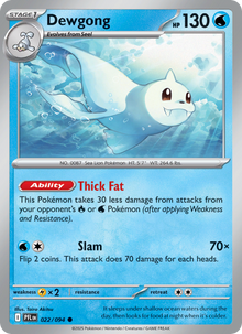Dewgong - Catalogusvoorbeeld