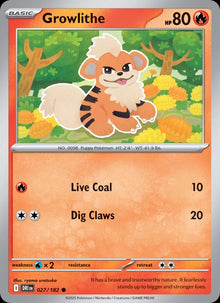 Growlithe - Catalogusvoorbeeld