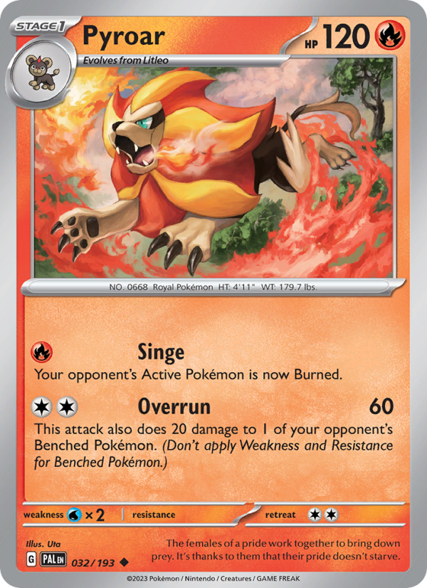Pyroar (Holo) - Catalogusvoorbeeld
