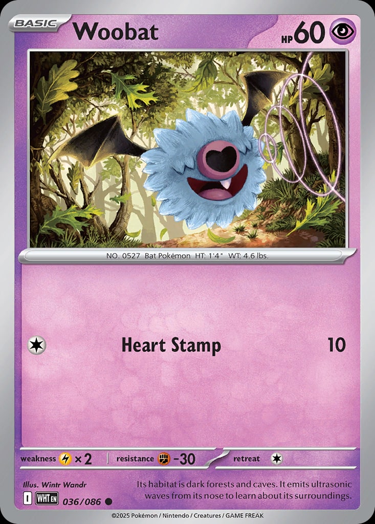 Woobat - Catalogusvoorbeeld
