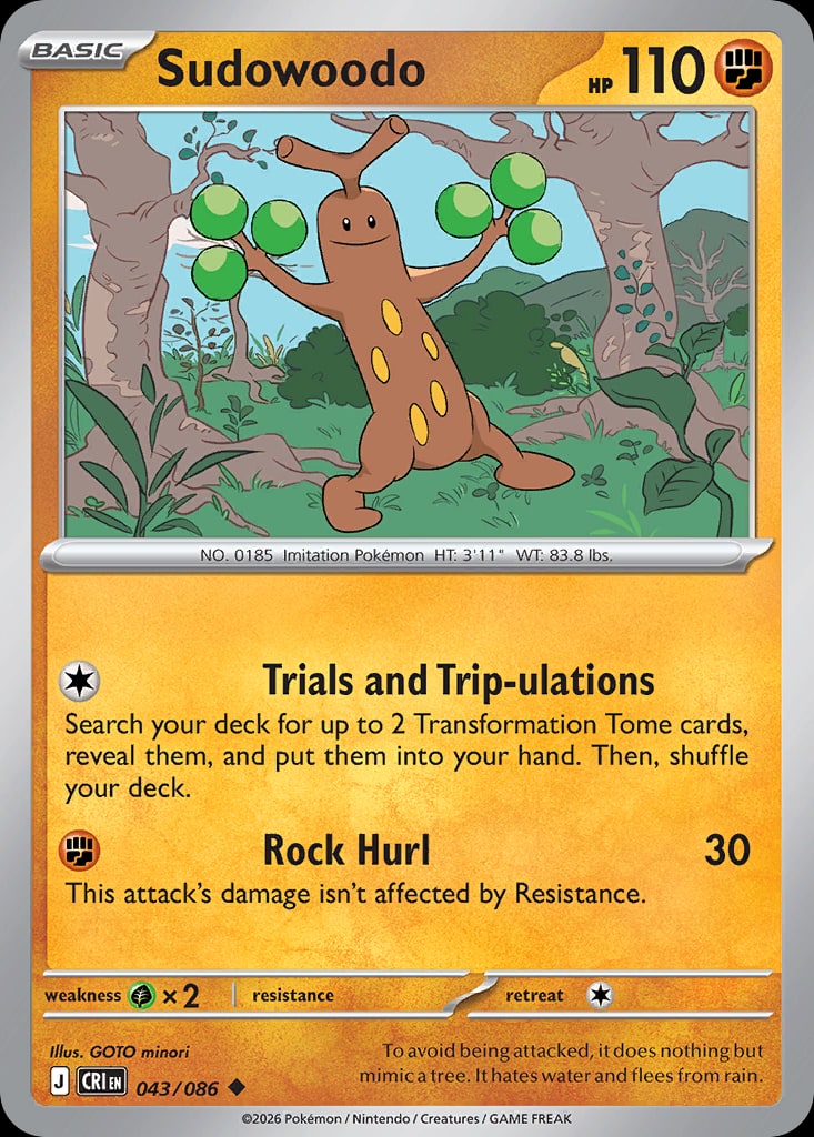 Sudowoodo - Catalogusvoorbeeld
