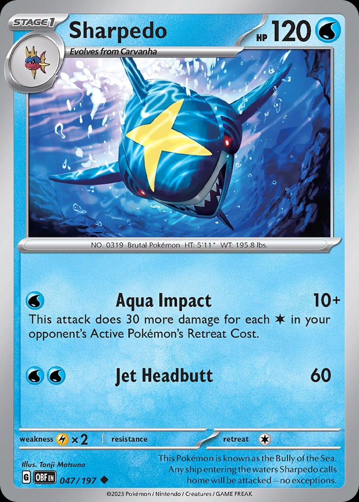 Sharpedo - Catalogusvoorbeeld
