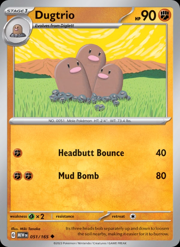 Dugtrio - Catalogusvoorbeeld