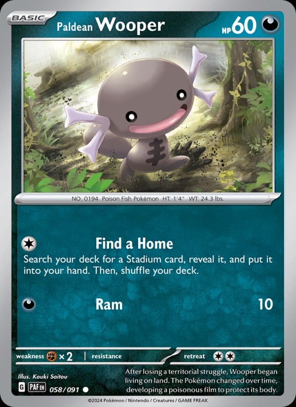 Paldean Wooper - Catalogusvoorbeeld