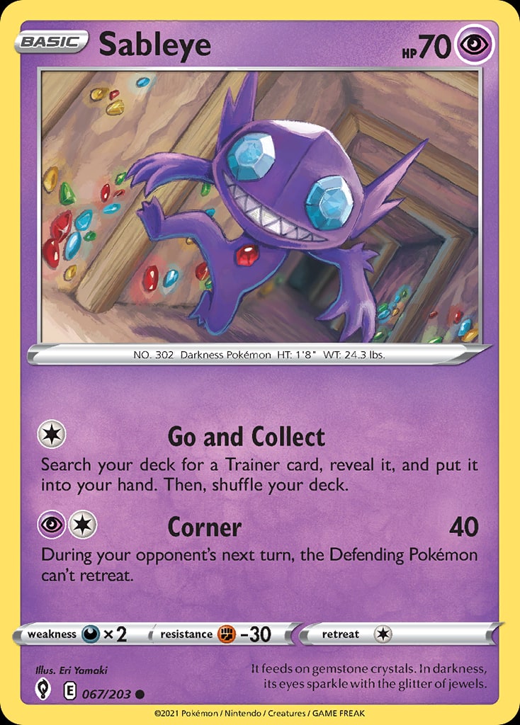 Sableye - Catalogusvoorbeeld