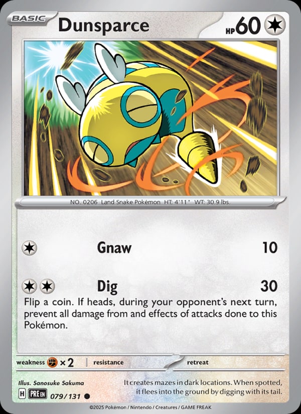Dunsparce - Catalogusvoorbeeld