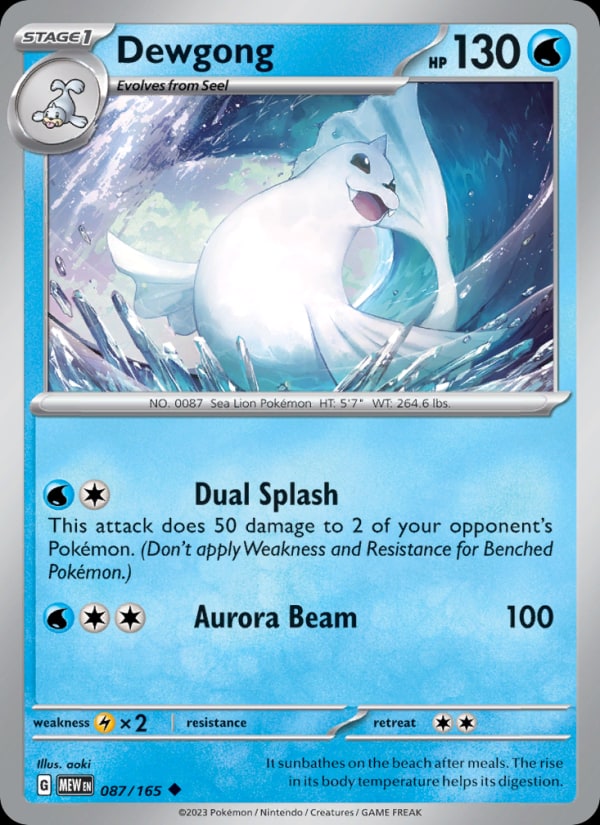 Dewgong - Catalogusvoorbeeld