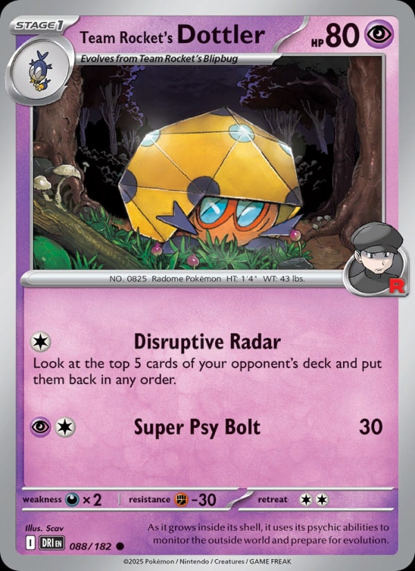 Team Rocket's Dottler - Catalogusvoorbeeld