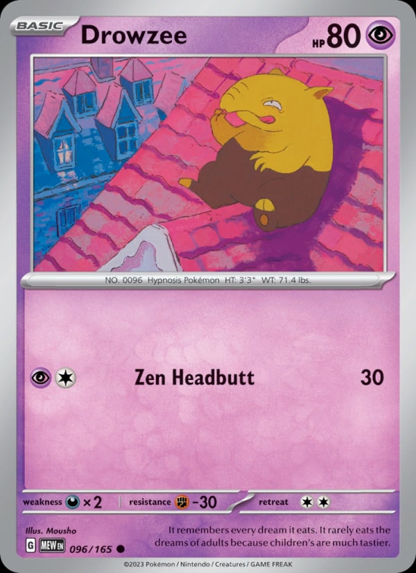 Drowzee - Catalogusvoorbeeld