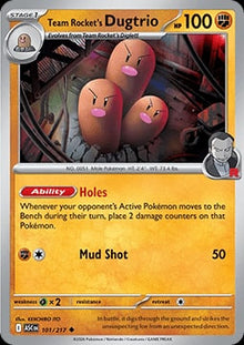 Team Rocket's Dugtrio - Catalogusvoorbeeld
