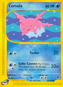 Corsola (Holo) - Catalogusvoorbeeld