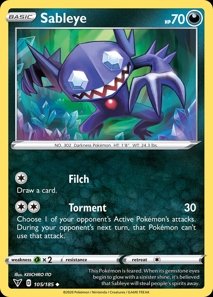 Sableye - Catalogusvoorbeeld