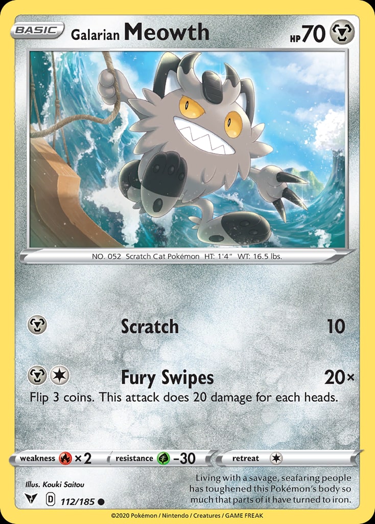 Galarian Meowth - Catalogusvoorbeeld