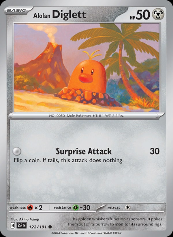 Alolan Diglett - Catalogusvoorbeeld