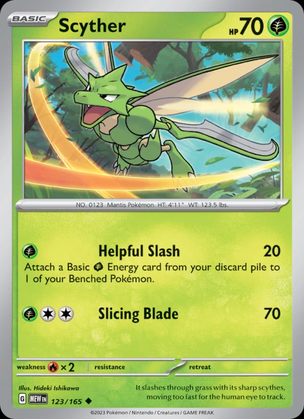 Scyther - Catalogusvoorbeeld