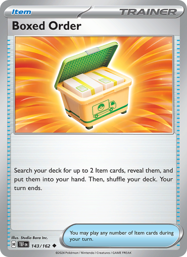 Boxed Order - Catalogusvoorbeeld