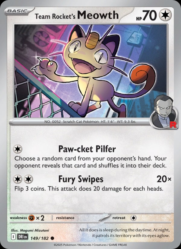 Team Rocket's Meowth - Catalogusvoorbeeld