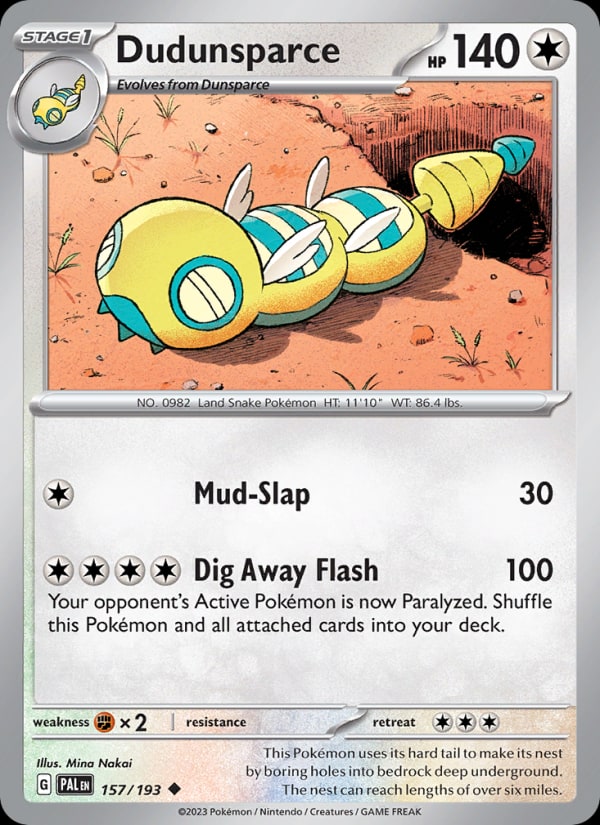 Dudunsparce - Catalogusvoorbeeld