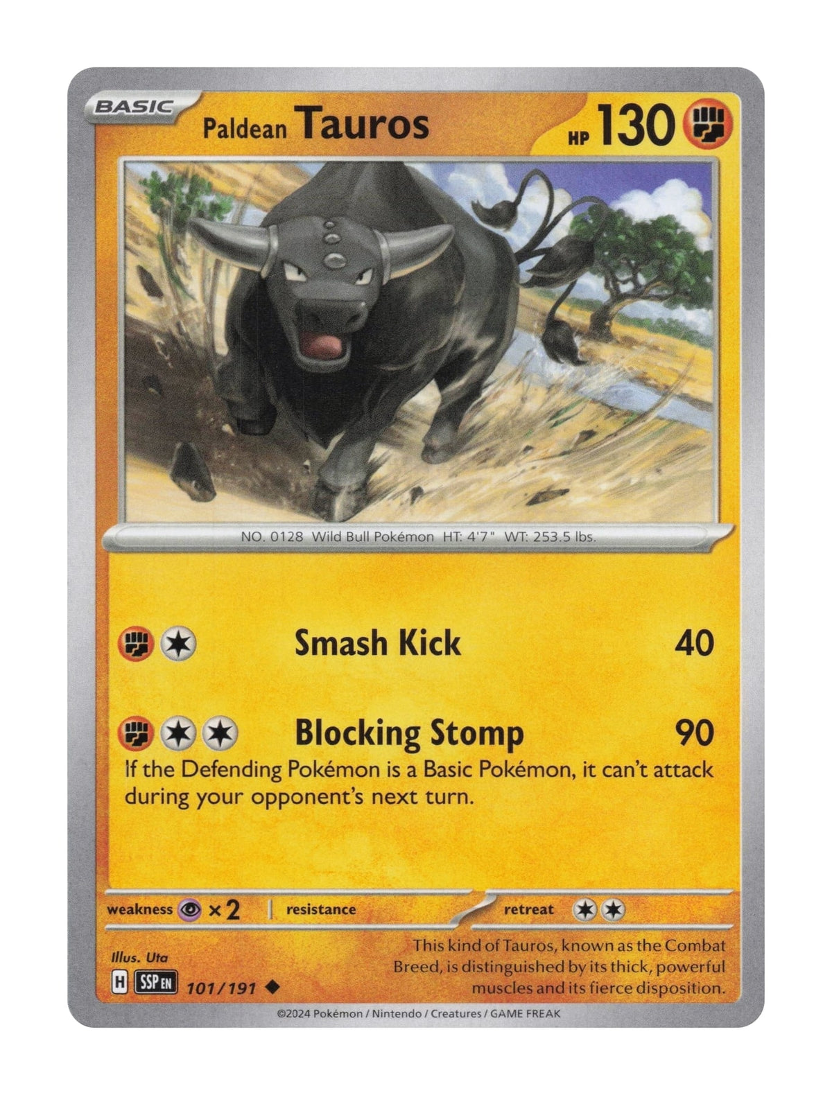 Paldean Tauros - NM front