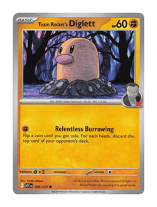 Team Rocket's Diglett - NM front
