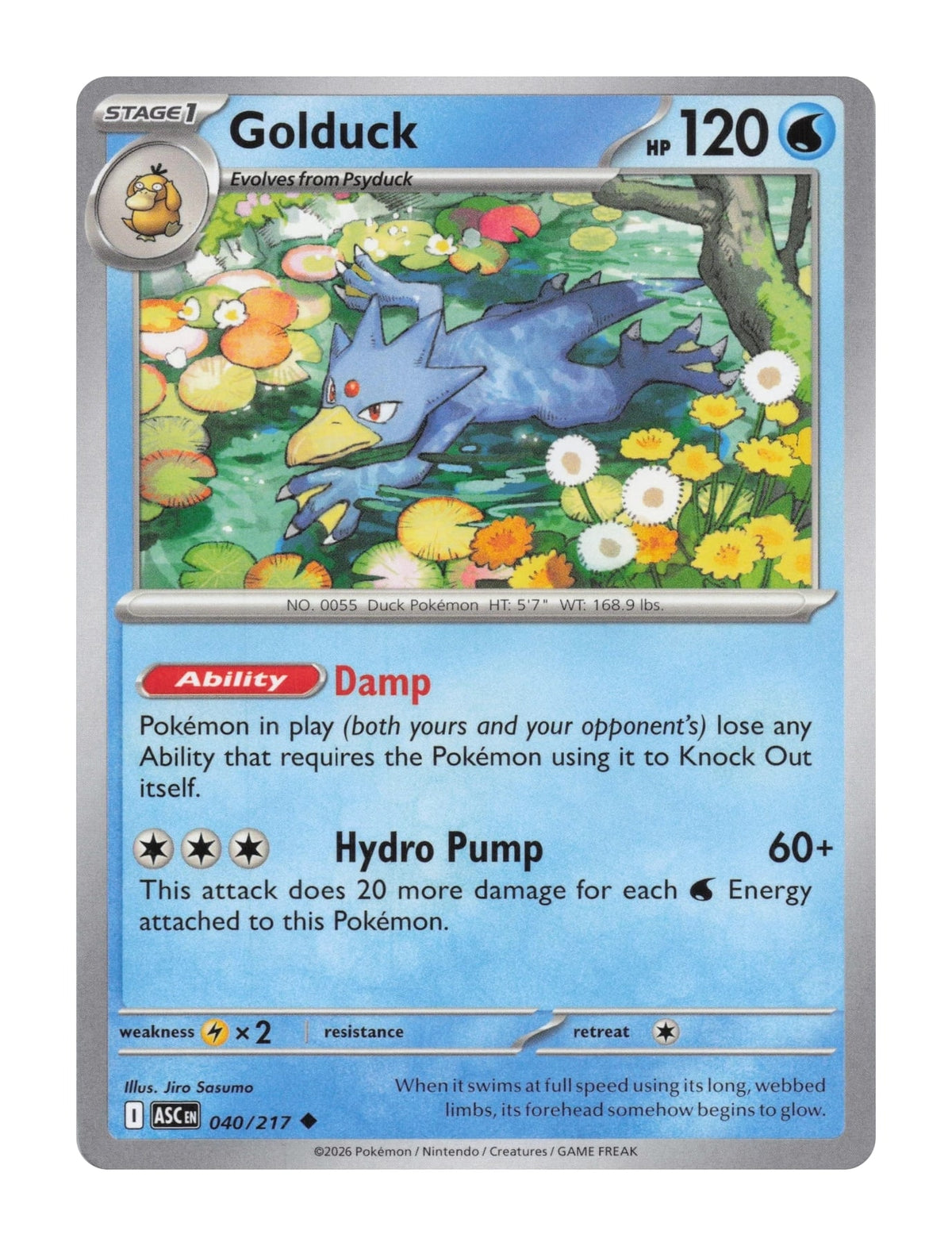 Golduck - NM front