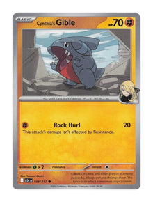 Cynthia's Gible - NM front