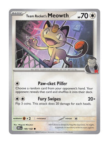 Team Rocket's Meowth - NM front