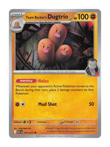 Team Rocket's Dugtrio - NM front
