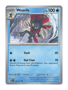 Weavile - NM front
