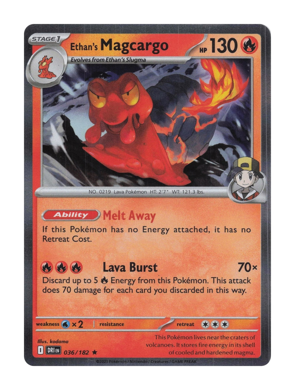 Ethan's Magcargo (Holo) - NM front