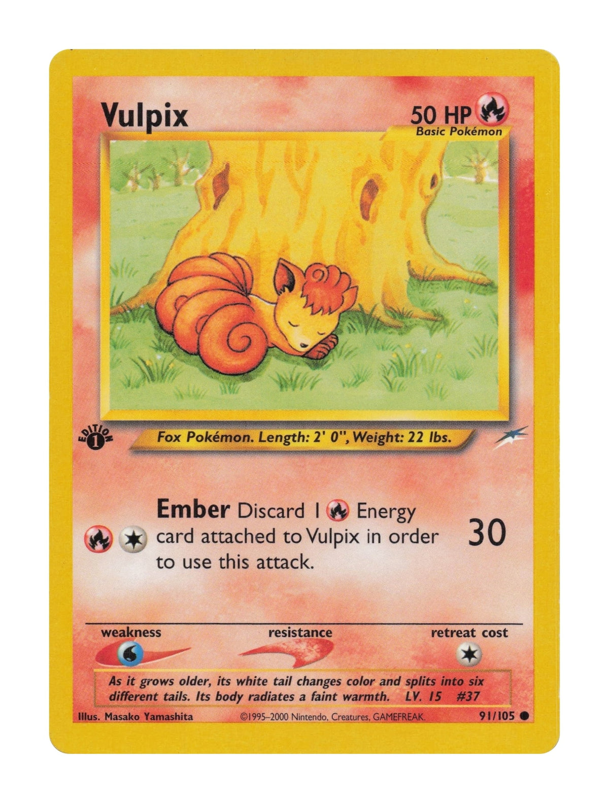 Vulpix - EX front