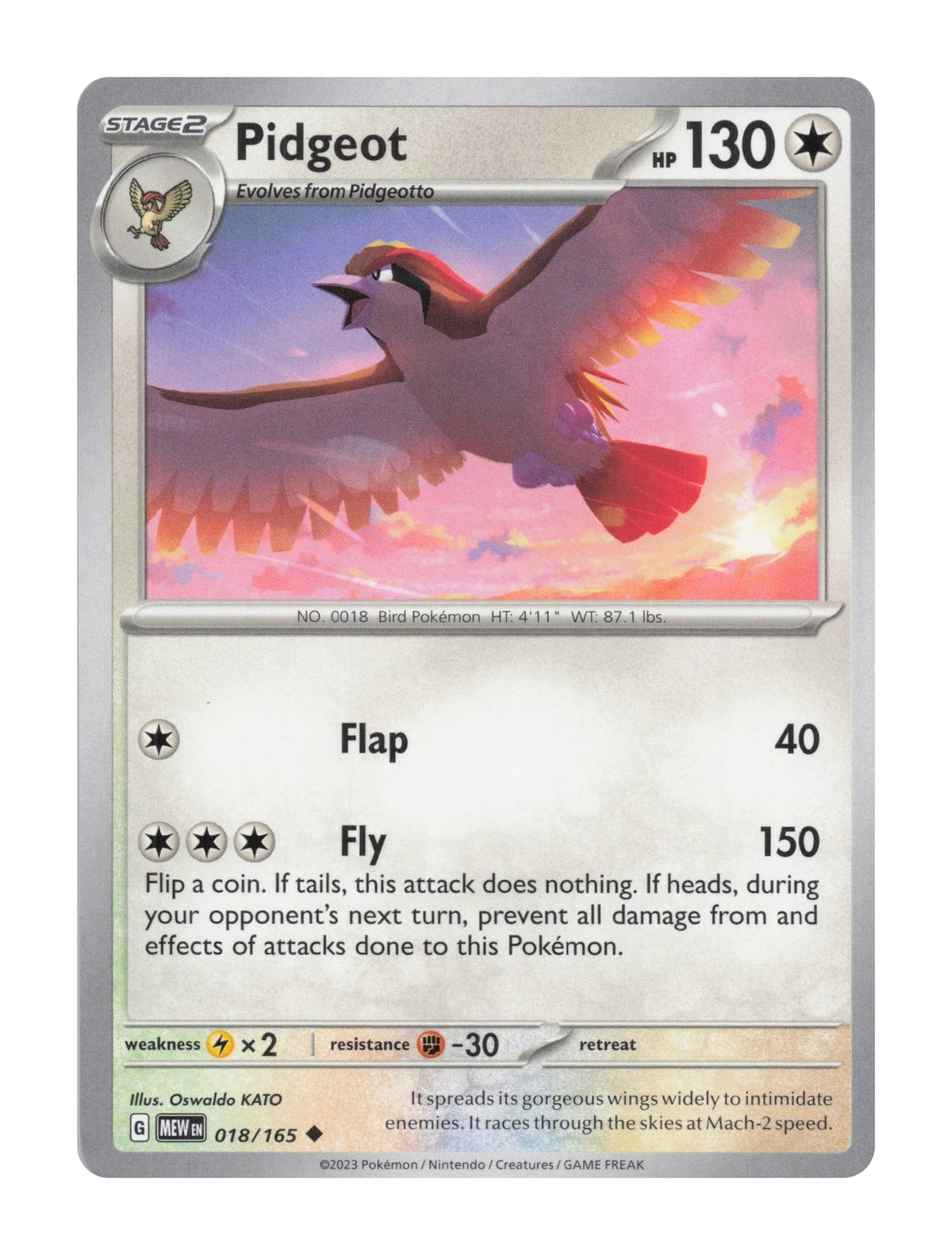 Pidgeot - NM front