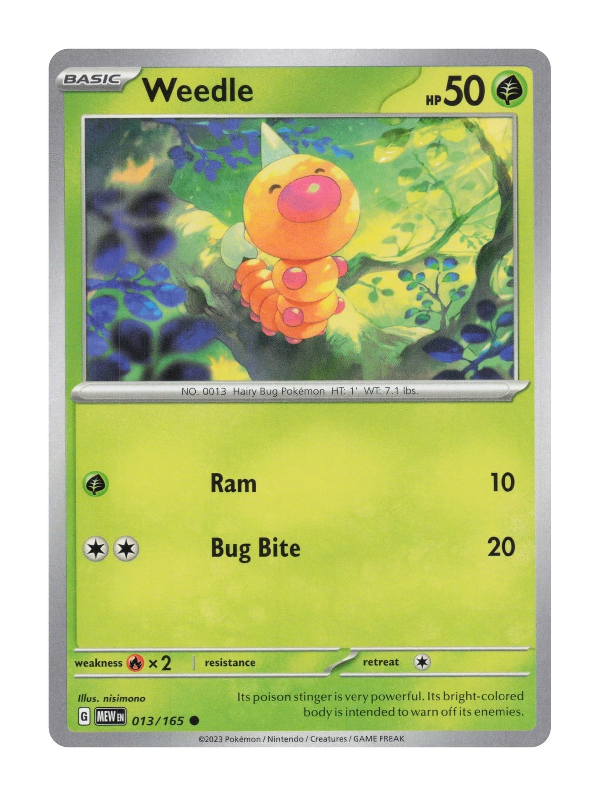 Weedle - NM front