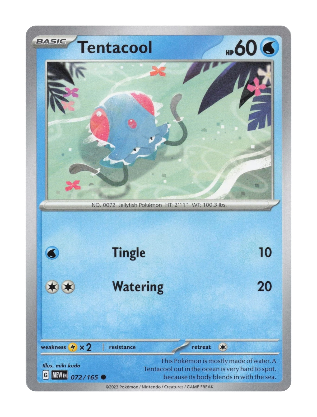 Tentacool - NM front