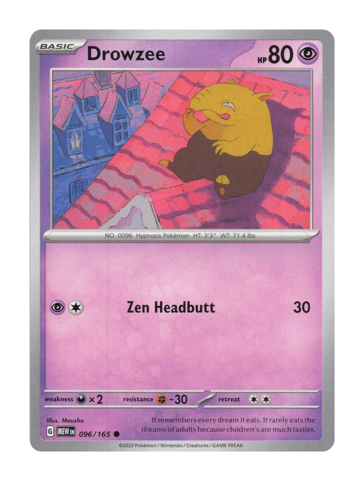 Drowzee - NM front