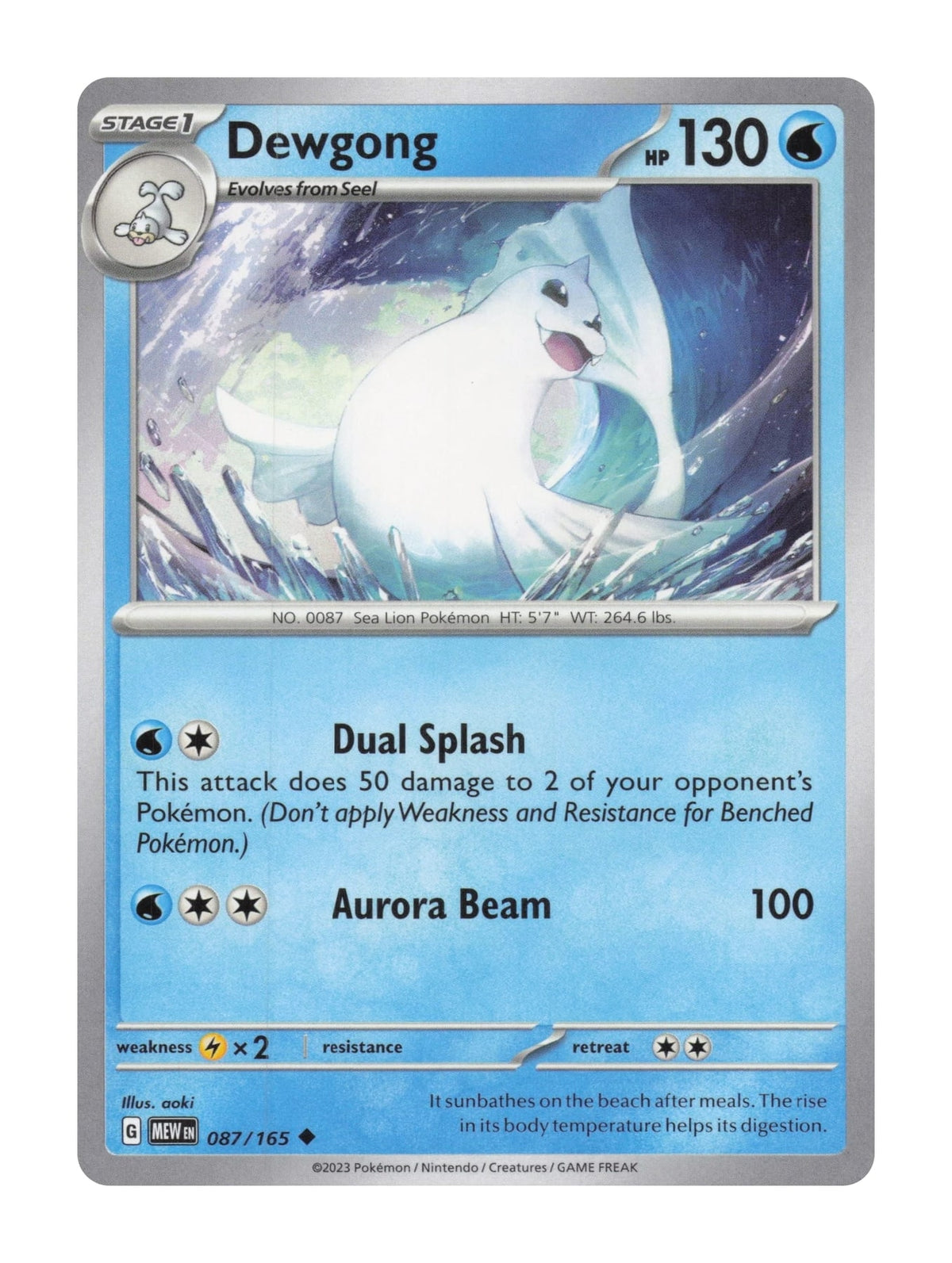 Dewgong - NM front