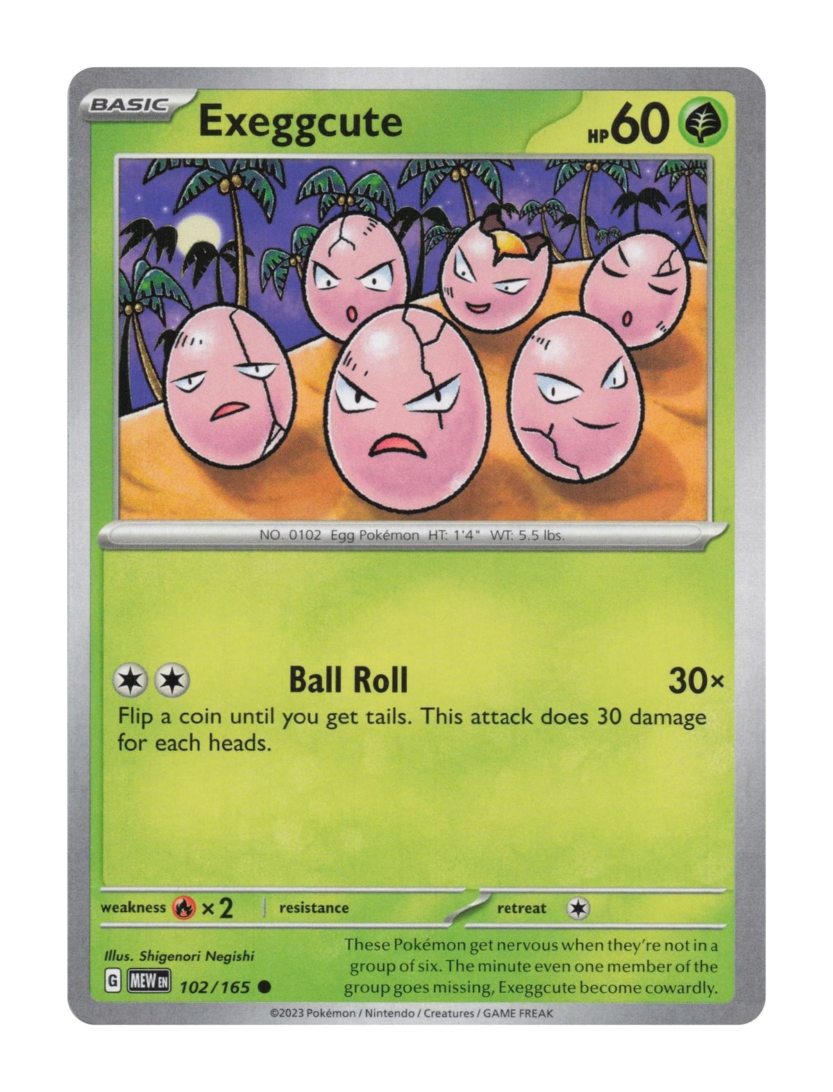 Exeggcute - NM front