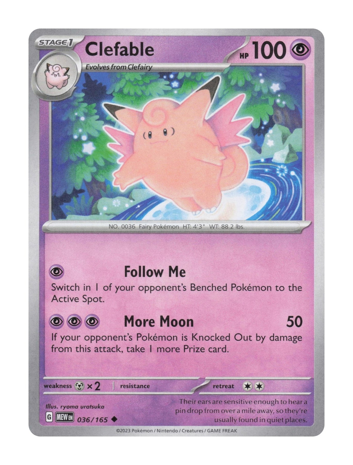 Clefable - NM front