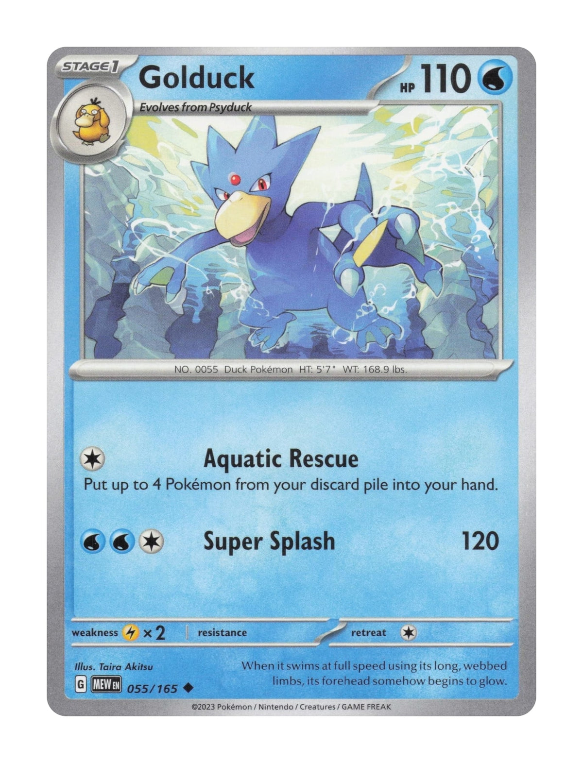 Golduck - NM front