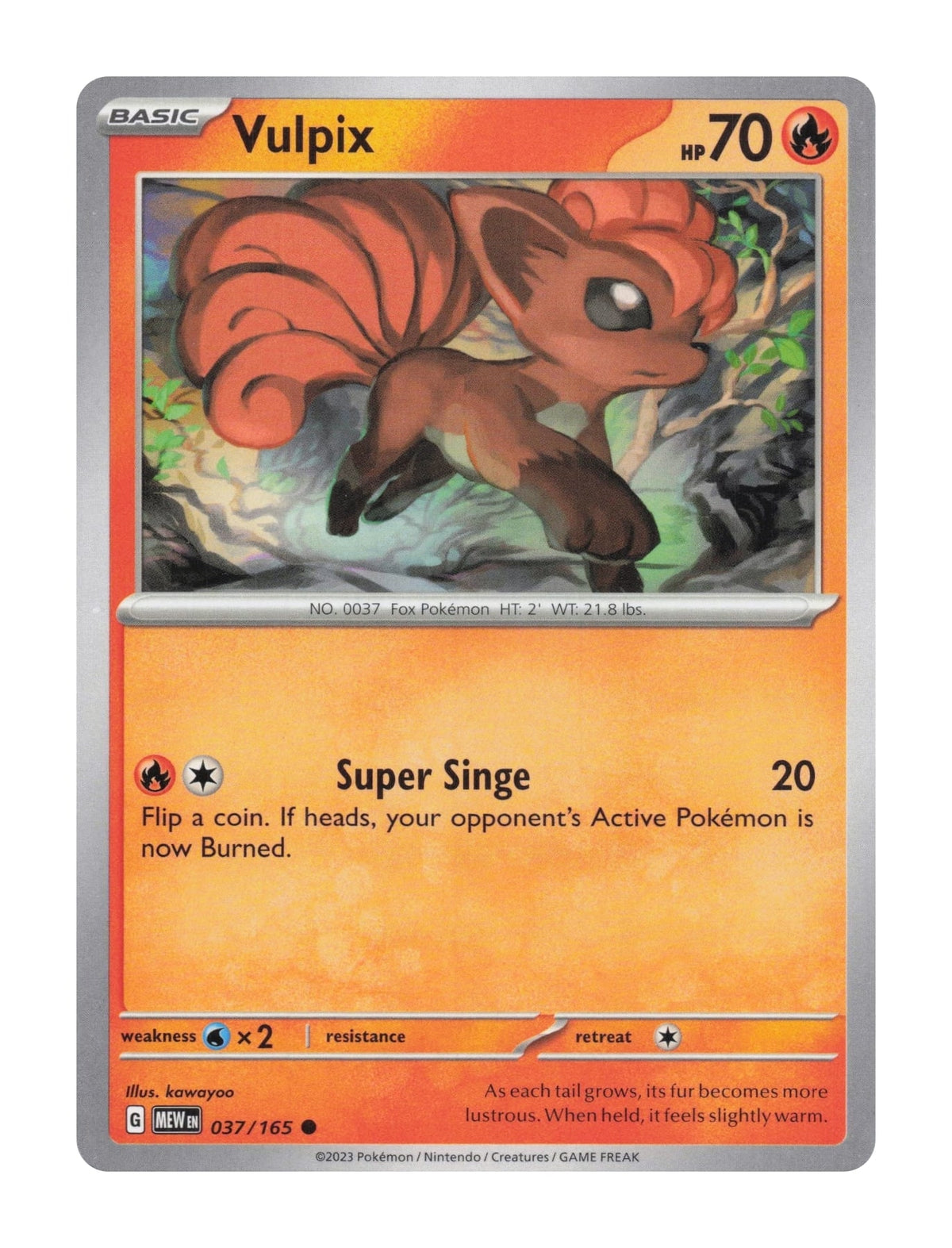 Vulpix - NM front