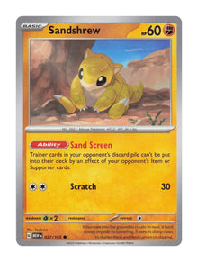 Sandshrew - NM front
