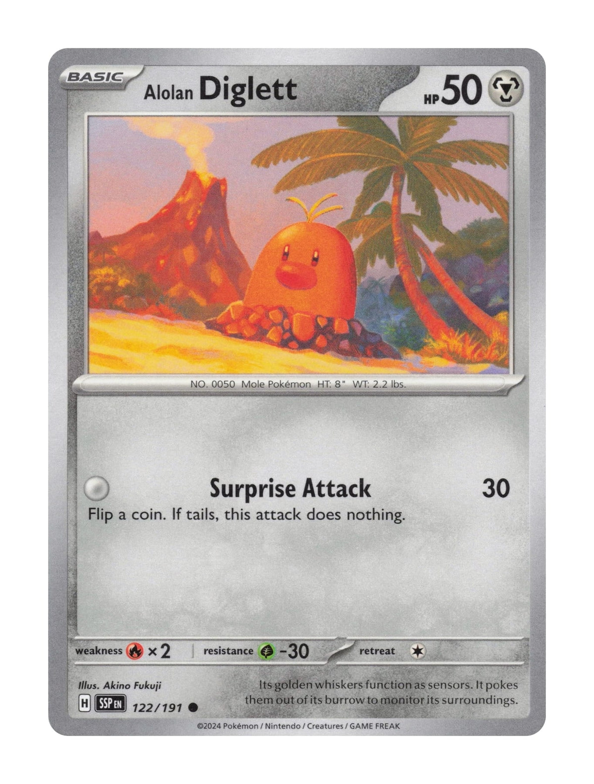 Alolan Diglett - NM front