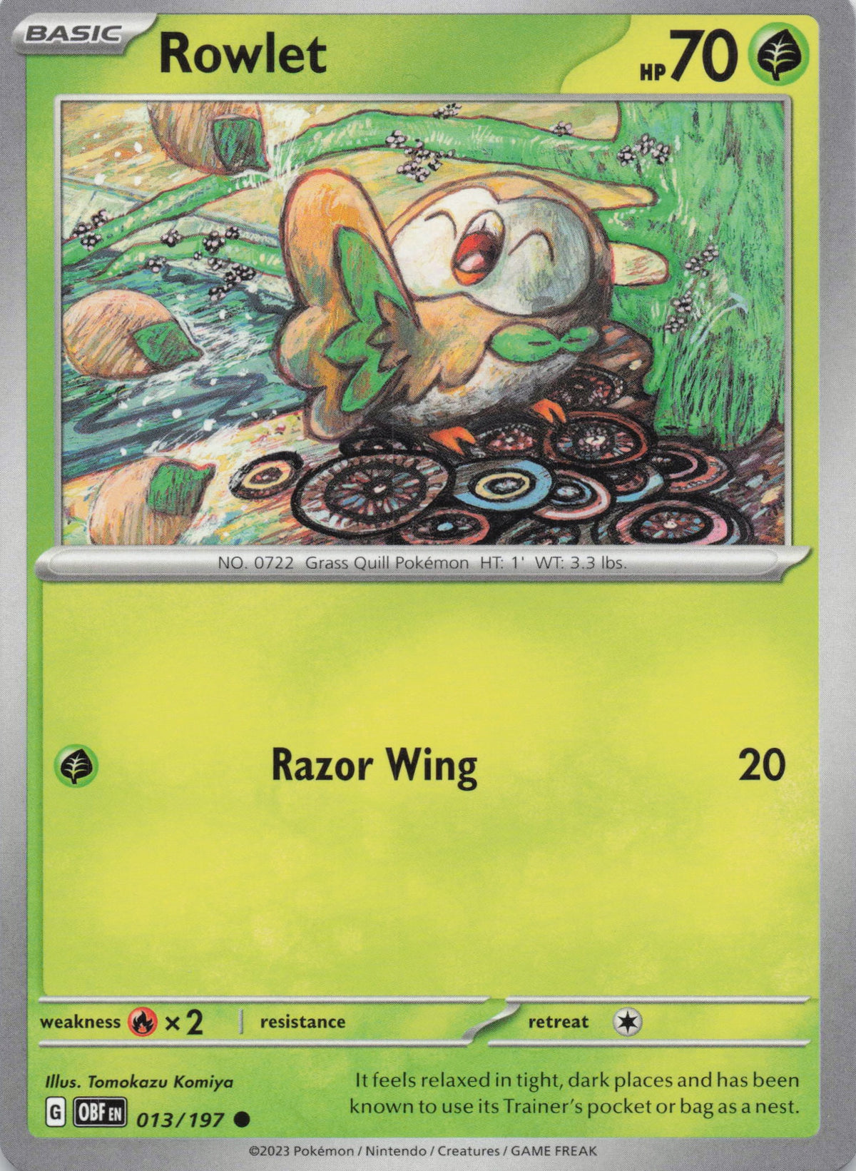Rowlet - NM front