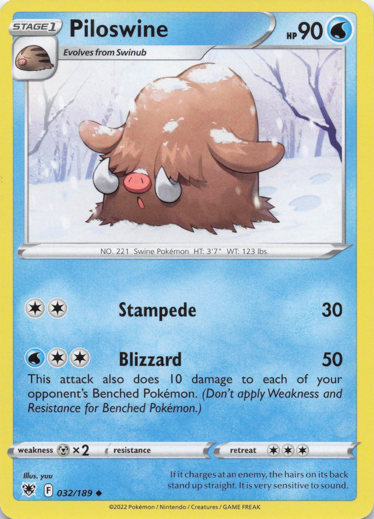 Piloswine - NM front