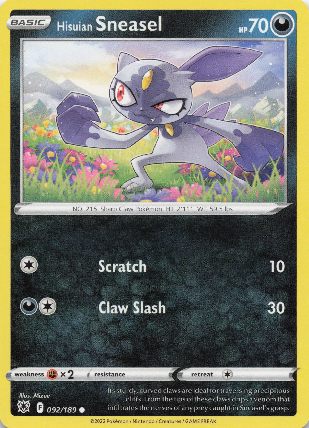 Hisuian Sneasel - NM front